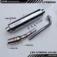 SUZUKI CKD STANDARD LASER LOGO EXHAUST PNPSUZUKI SUPRA VEGA SMASH SHOGUN REVO JUPITER