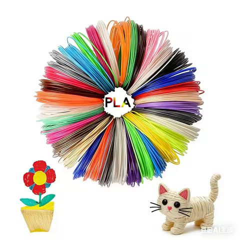 3D Pen PLA Filament 1.75mm 12 Colors 9M 18M 36M 3D Printing Pen Refills Safety No Pollution Stereosc