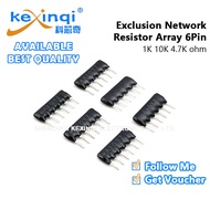 (5pcs) 6Pin A06 Exclusion Network Resistor Array 1K 10K 4.7K ohm Resistor