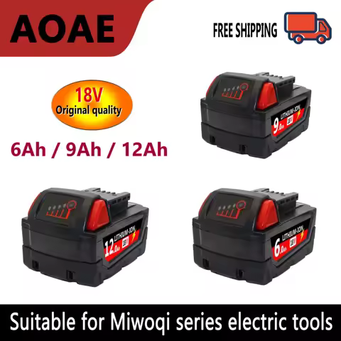 M18 100% original lithium-ion battery 18 volt 6Ah/9Ah/12Ah large capacity rechargeable battery