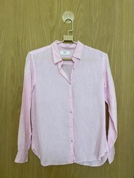 Uniqlo粉色襯衫 M號