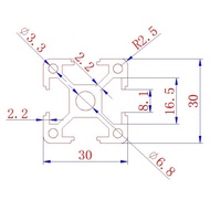 Super Value Choice European Standard3030A Industrial Aluminum Profile European Standard Aluminum Ext