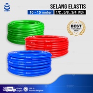 Selang Air Elastis 1/2 5/8 3/4 Inch 5 - 20 Meter Fleksibel untuk Taman & Cuci Kendaraan Terlaris