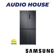 SAMSUNG RF48A4000B4/SS  468L 4 DOOR FRIDGE  COLOUR: GENTLE BLACK MATT  ENERGY LABEL: 2 TICKS  DIMENSION: W833xH1793xD740MM  2 YEARS WARRANTY BY SAMSUNG