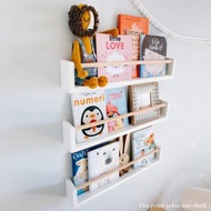 One Floating Kids Book Wall Shelf, Nursery Montessori Bookshelf, Book Rack