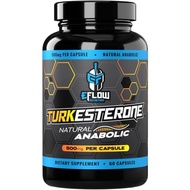 eFlow Nutrition Turkesterone Supplement for Men [Highest Purity] + Cyclodextrin for High Absorption 
