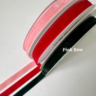 Roll of VELVET ribbon, 1cm, 2cm, 7m long, to decorate gifts, bouquets, hair ties, sewing clothes