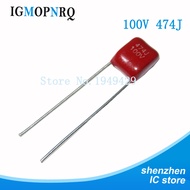 New 10PCS/Lot CBB capacitor 474 100V 474J 0.47UF 470NF P5 100V474J Metallized Polypropylene Film Cap
