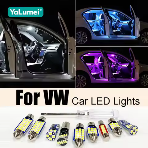 Car LED Interior Light Accessories For Volkswagen VW GOLF 4 5 6 7 MK7 Passat B5 B6 B7 B8 POLO 9N 9N3