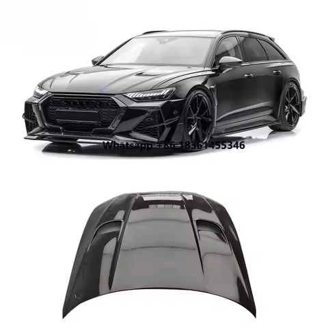 Premium FOR RS6 C8 MSY-Style Dry Carbon Front Engine Hood Aero Kit FOR RS6 C8