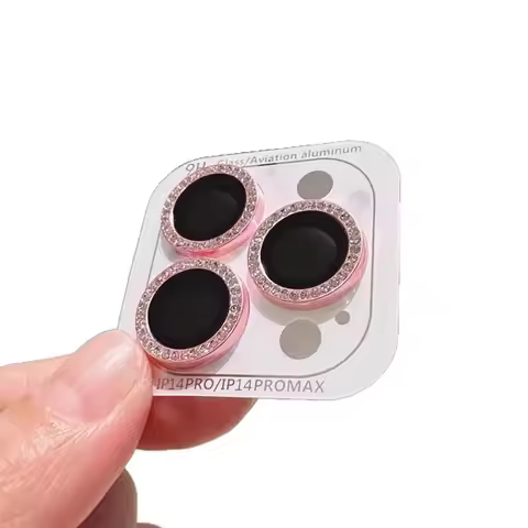 Suitable for iPhone 17/16E Flash Diamond Lens Film, iPhone 15 Camera Circle, 14plus Point Diamond, 1
