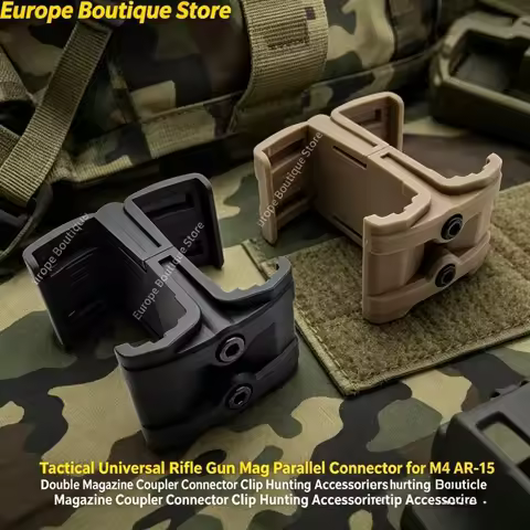 Universal Rifle Gun Mag Parallel Connector M4 AR-15 Double Magazine Coupler Tactical Accessories