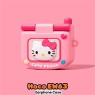 【New product】For Hoco EW63 Casing Case Soft Silicone Earphone Case Couple Cute Cartoon NO.8