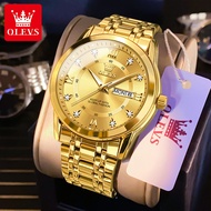 OLEVS 2024 New Men Watch Business Luxury Style 100% Original Import Waterproof Movement Luminous Cal