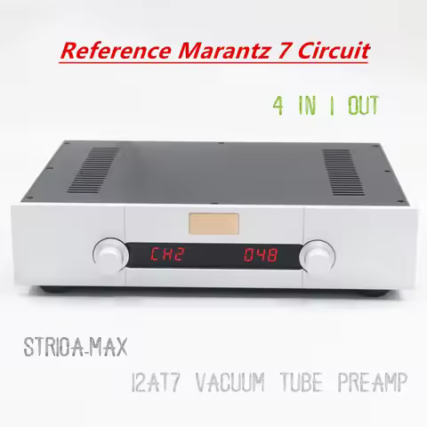 STR10A-Max Reference Marantz 7 Circuit HiFi 12AT7/ECC81 Vacuum Tube Preamplifier With 4-Way In and 1