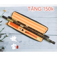 Sáo Dizi Trúc Tím Khớp Kép Cao Cấp MuTong Sáo Dizi chuyên nghiệp [Hàng Tuyển+ Bao da]