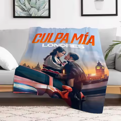 British Romantic Movie My Fault London Throw Plead Cover Bed Blankets for Decorative Sofa Blanket So
