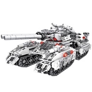 Chinese Building Blocks Track Military Armored Vehicle Tank 6-12 Years Old Educational Assembled Toy