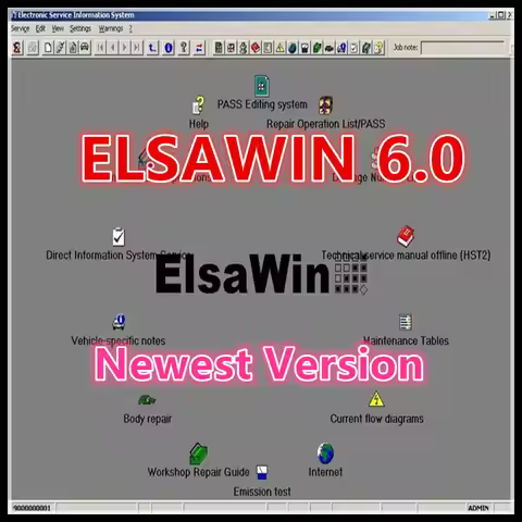 2024 Hot ElsaWin 6.0 Latest Version for V-W For A-udi For Sk-oda For S-eat auto repair software moti