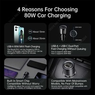 Original OPPO SUPERVOOC Car Charger Usb-A 80W Max Usb-C