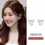 YY.Fashion Sweetie Silver Earrings Pearl Fashion Women's E011