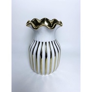 High Quality Flower Vase Gold Rimmed Ceramic Flower vase