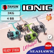 SEAHAWK IONIC 500 Fishing reel Spining Mesin Pancing udang Ultra Light UL mcm shimano daiwa seasir