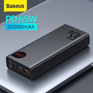 Baseus PD 65W Power Bank Fast Charging External Battery Portable Charger 20000mAh PowerBank For iPhone Xiaomi Book