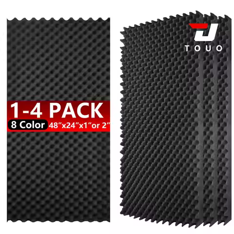 TOUO Sound Dampening Acoustic Panels Egg Cotton Design 47.2"x23.6" Wall Tiles 1-4Pack Suitable for K