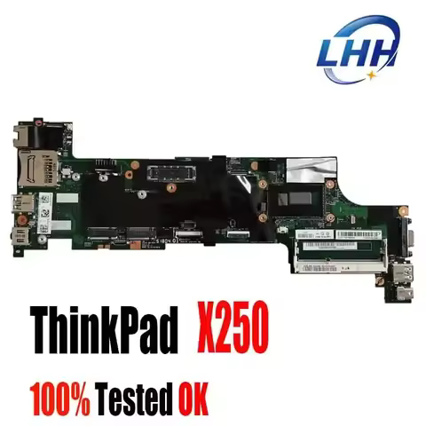 For Lenovo Thinkpad X250 Laptop Mainboard Motherboard with I5-5300U I7-5600U NM-A091 100% Tested OK