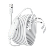 AMVR Link Cable, 5m Fast Charging Compatible with Quest 3S/Quest 3/Quest 2/Pico 4/Pico 4 Ultra, L-Sh