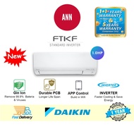 DAIKIN Aircond Standard Inverter Air Conditioner FTKF R32 (1.0HP) FTKF25C/RKF25A-3WMY-LF with Build in Wifi  冷气机