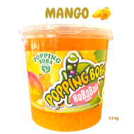 มุกป๊อปมะม่วง ไข่มุกป๊อป popping boba mango Possmei 3.2 kg