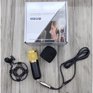【Full Set】Professional Condenser BM800 with V8 Studio Microphone Vocal Record Mic with Stand for PC 