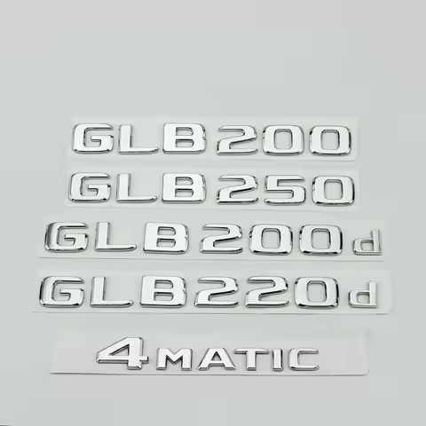 Car Trunk Words Logo Badge Emblem Decals Sticker For Mercedes Benz GLB GLB35 GLB180 GLB200 GLB220 GL