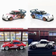 Ready Stock Rhino RM Rhino 64 Porsche Singer Turbo 930 Gundam Silver Gray Alloy Out of Print Car Mod