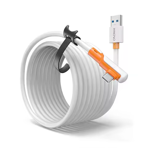HINOVO VR Link Cable 16.4ft for Meta Quest 3/3S Quest 2 Pro Pico 4 Long USB 3.2A to Type-C Cable for