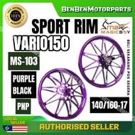 VARIO150 MS103 SPORT RIM PURPLE BLACK 140/160-17 MS 103 VARIO 150 SPORT RIM ORIGINAL MAGICBOY