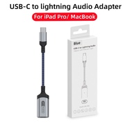 USB-C to lightning Audio Adapter Type C Male to lightning Female Headphone Converter For iPad Pro 2021 MacBook