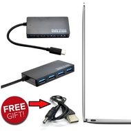 USB Type C 3.1 Hub 4 Port Multi Splitter USB AC DC Power Cable 5 Gbps for Macbook OS