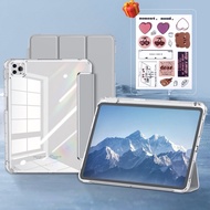 iShop Acrylic fully transparent casing For iPad Case Air 4 5 3 Pro 11 10th 9th 8th 7th Gen Case with