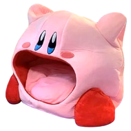 Kirby's 卡比之星 官方授權 玩偶 午睡枕 寵物窩 抱枕  51.5 x 36 x 38cm  吸進去!卡比  1個