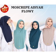 Moscrepe Aisyah | Sarung Moscrepe Curve | Tudung Instant Moscrepe