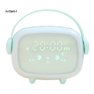 [LV] Mini Wireless Rechargeable Cute Angel Shape LED Night Light Mute Alarm Clock