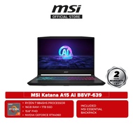 MSI Katana A15 AI B8VF-639 15.6'' FHD Gaming Laptop ( Ryzen 7 8845HS, 16GB, 1TB SSD, RTX 4060 8GB, W