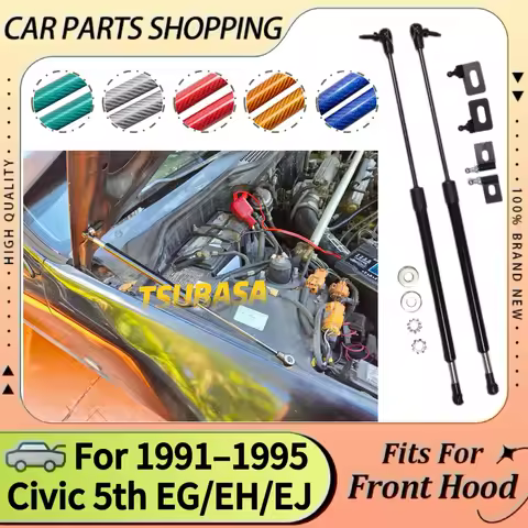 Hood Struts For 1991-1995 Honda Civic 5th EG EH EJ Modify Front Bonnet Lift Supports Shock Dampers P