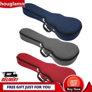 Houglamn Ukulele Bag Case for 23/34in Tenor Acoustic Guitar Red/Gray/Blue