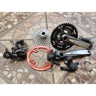 Shimano Deore SLX groupset without crank