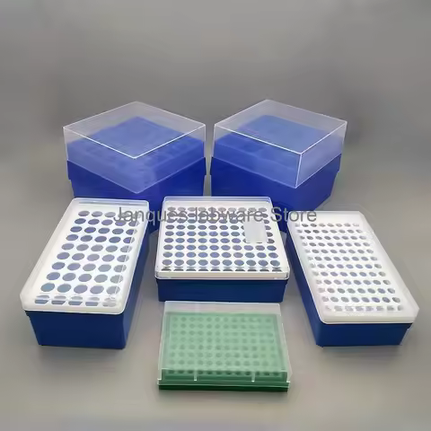 1pcs 0.2ml 0.5ml 1.5/2ml 5ml 10/15ml 50ml plastic Centrifugal tube Storage Box Lab 50/72/96/100 hole