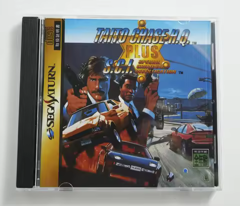 Saturn Copy Disc Game Taito Chase H.Q. Plus S.C.I TAITO Unlock SS Console Game Optical Drive Retro V